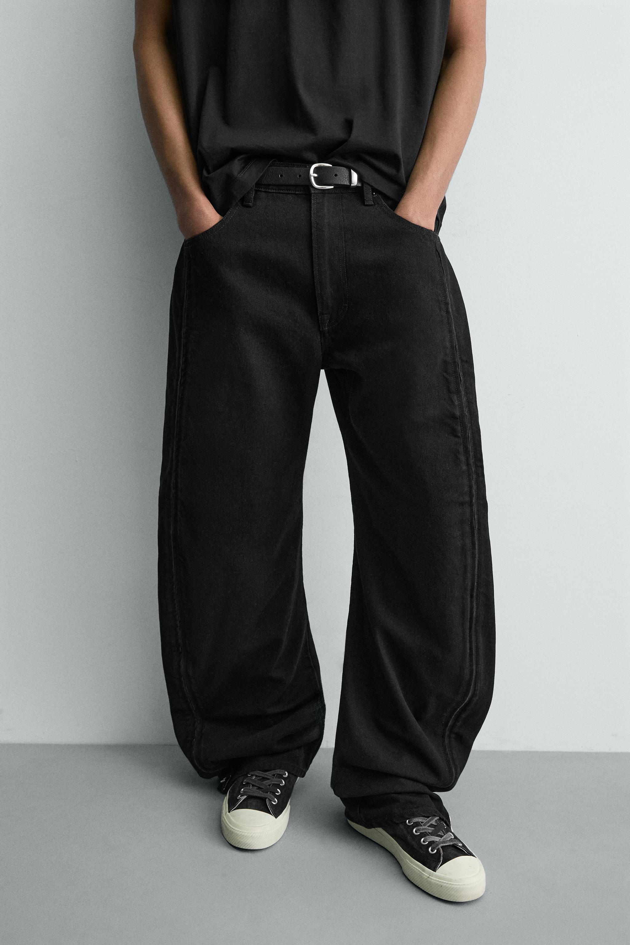JEAN BARREL FIT À ZIPS