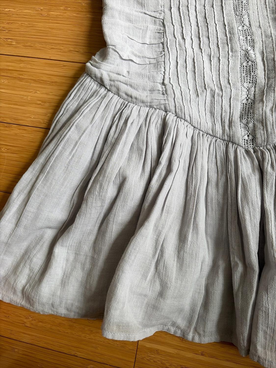 SHORT EMBROIDERED VOLUMINOUS DRESS - Image 3