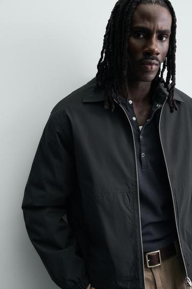 BLOUSON TECHNIQUE RELAXED FIT - Noir de Zara - Image 5