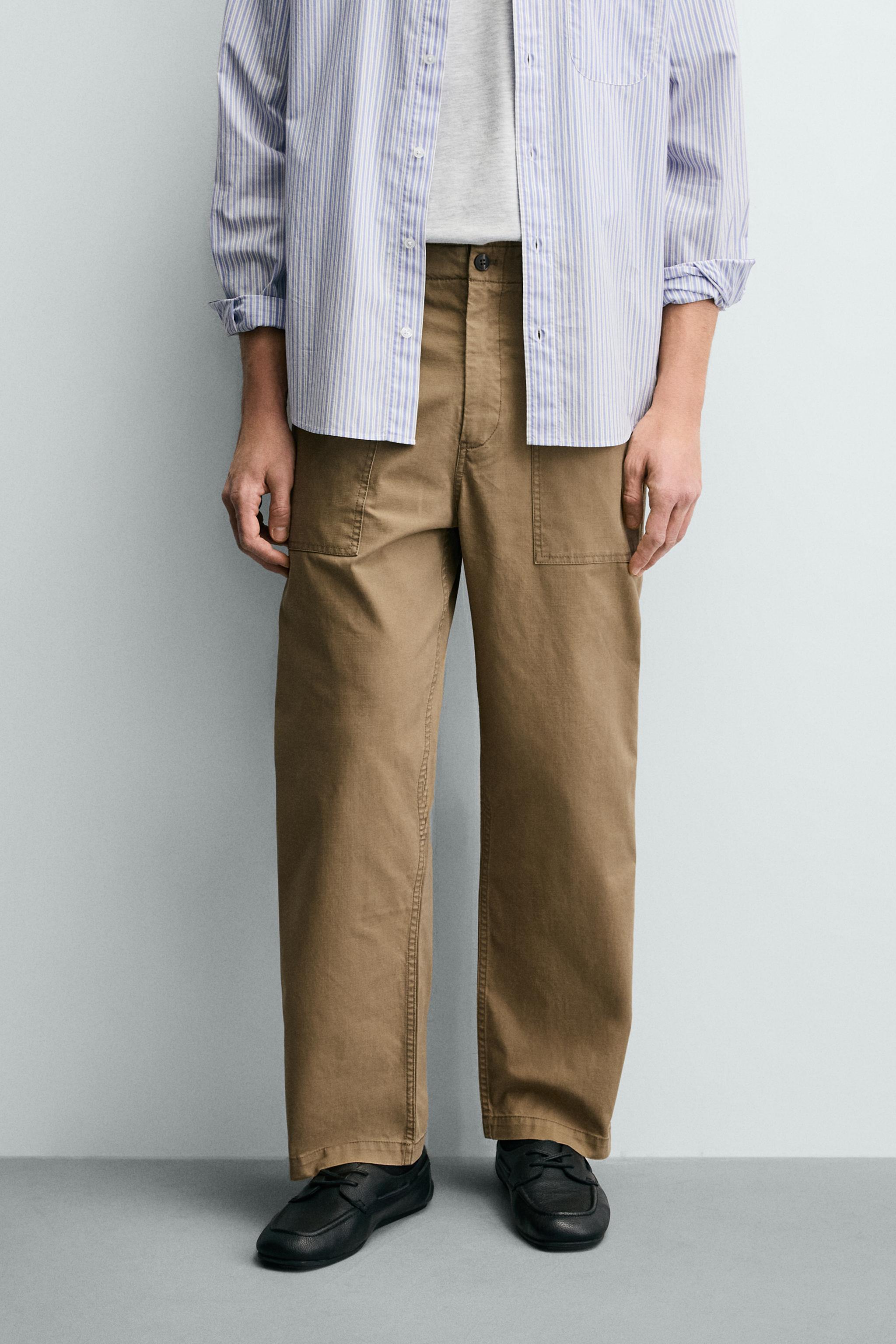 PANTALON STRAIGHT FIT DÉLAVÉ