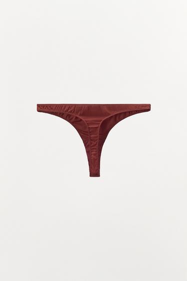 TANGA AVEC SOIE - Grenat de Zara - Image 6
