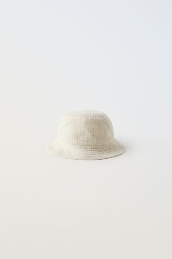 TEXTURED HAT - Ecru by Zara - Image 0