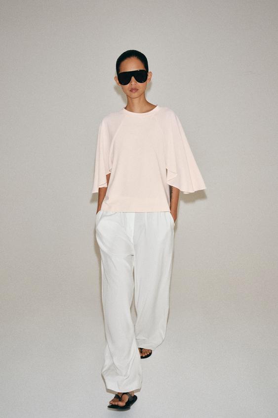 CONTRAST T-SHIRT - Pink by Zara - Image 0