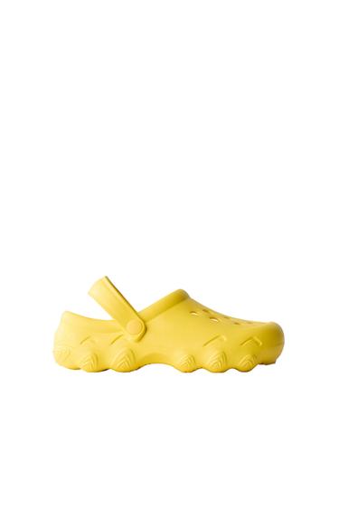 RUBBERISED SPORTY CLOGS - Yellow by Zara