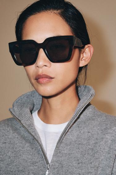 SQUARE SUNGLASSES - Brown by Zara