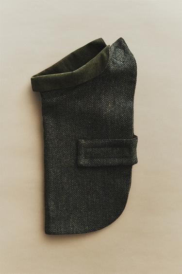 MANTEAU EN LAINE POUR ANIMAUX DE COMPAGNIE - Vert de Zara