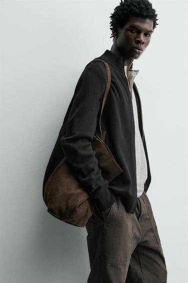 ZIP-UP KNIT CARDIGAN - Black by Zara - Image 4