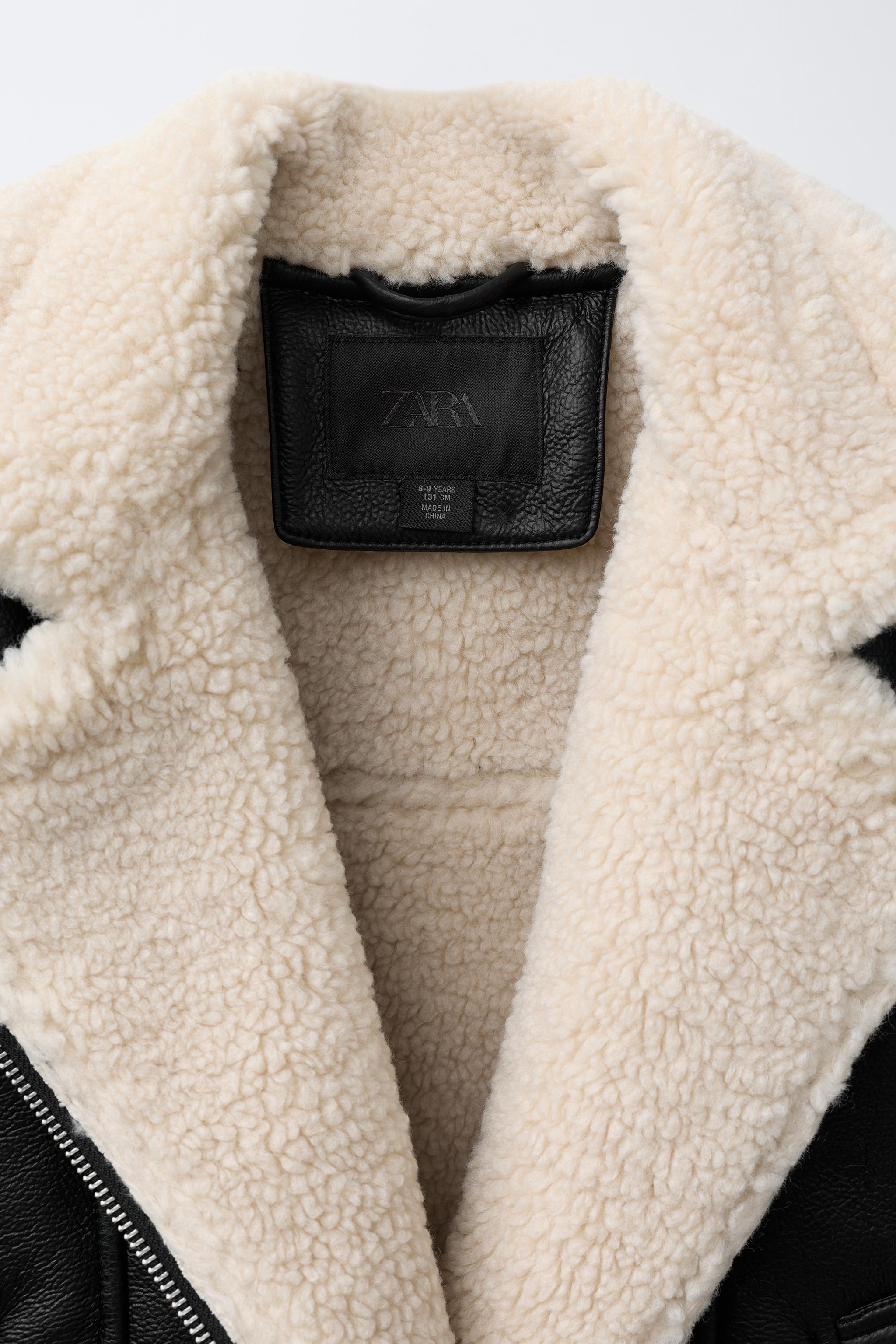 DOUBLE-FACED BIKER JACKET - Black / Ecru | ZARA Canada