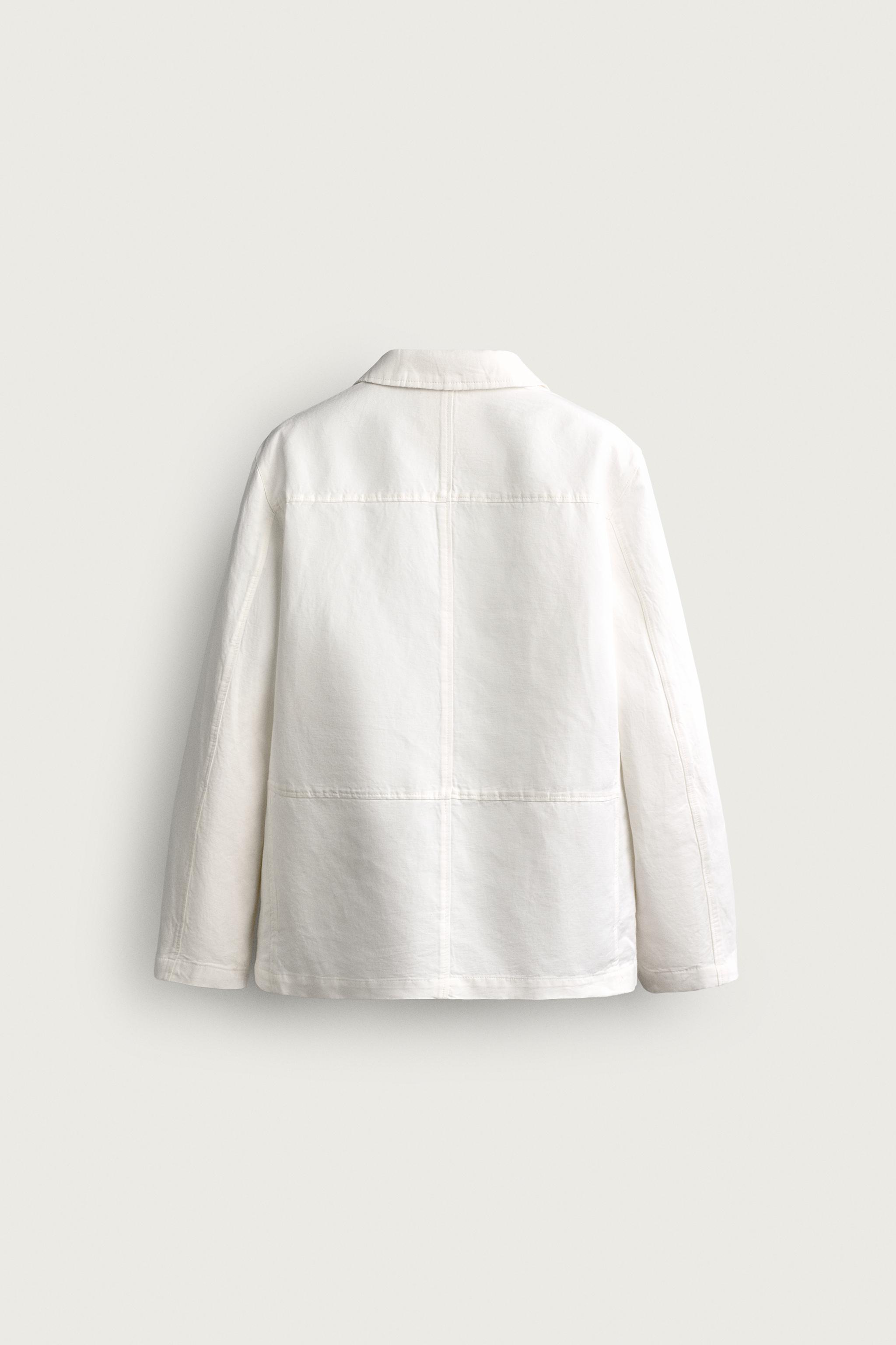Zara CEPLİ REGULAR FIT İNCE CEKET görsel 8