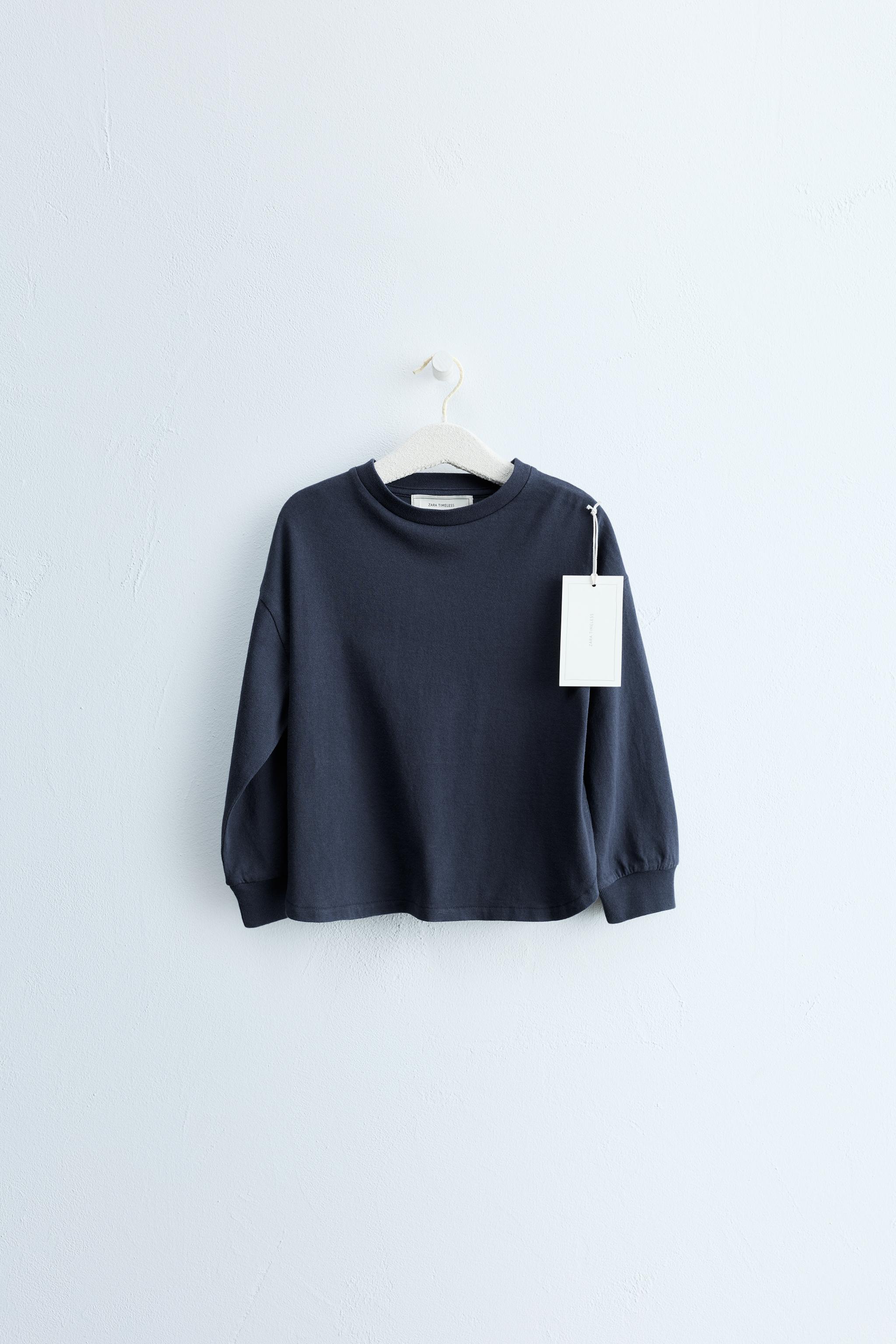 ZARA TIMELESS - PLAIN CUFFED T-SHIRT