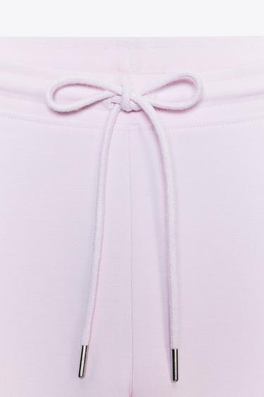 INTERLOCK FLARE TROUSERS - Pink by Zara - Image 2