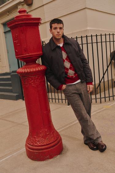 JEANS  STRAIGHT FIT CEPILLADO - Gris de Zara