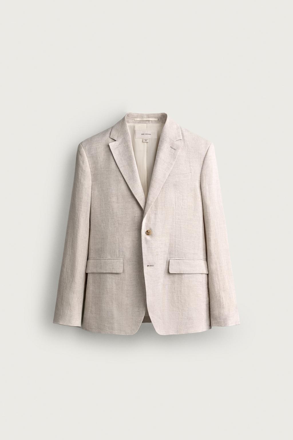 100% Linen Suit Blazer — Men's