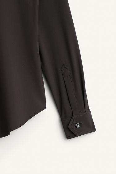 SCRF SHRT - Chocolat de Zara - Image 7