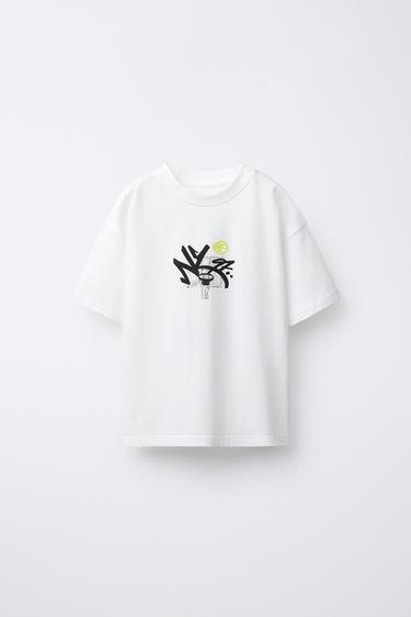 BLUZË ME STAMPIM - I bardhë nga Zara