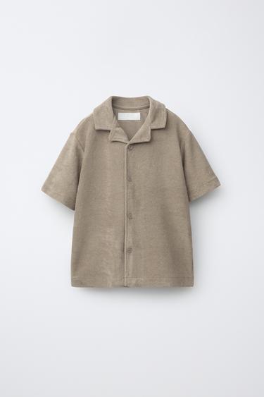 ENSEMBLE CHEMISE ET BERMUDA EFFET SERVIETTE - Marron clair de Zara - Image 1