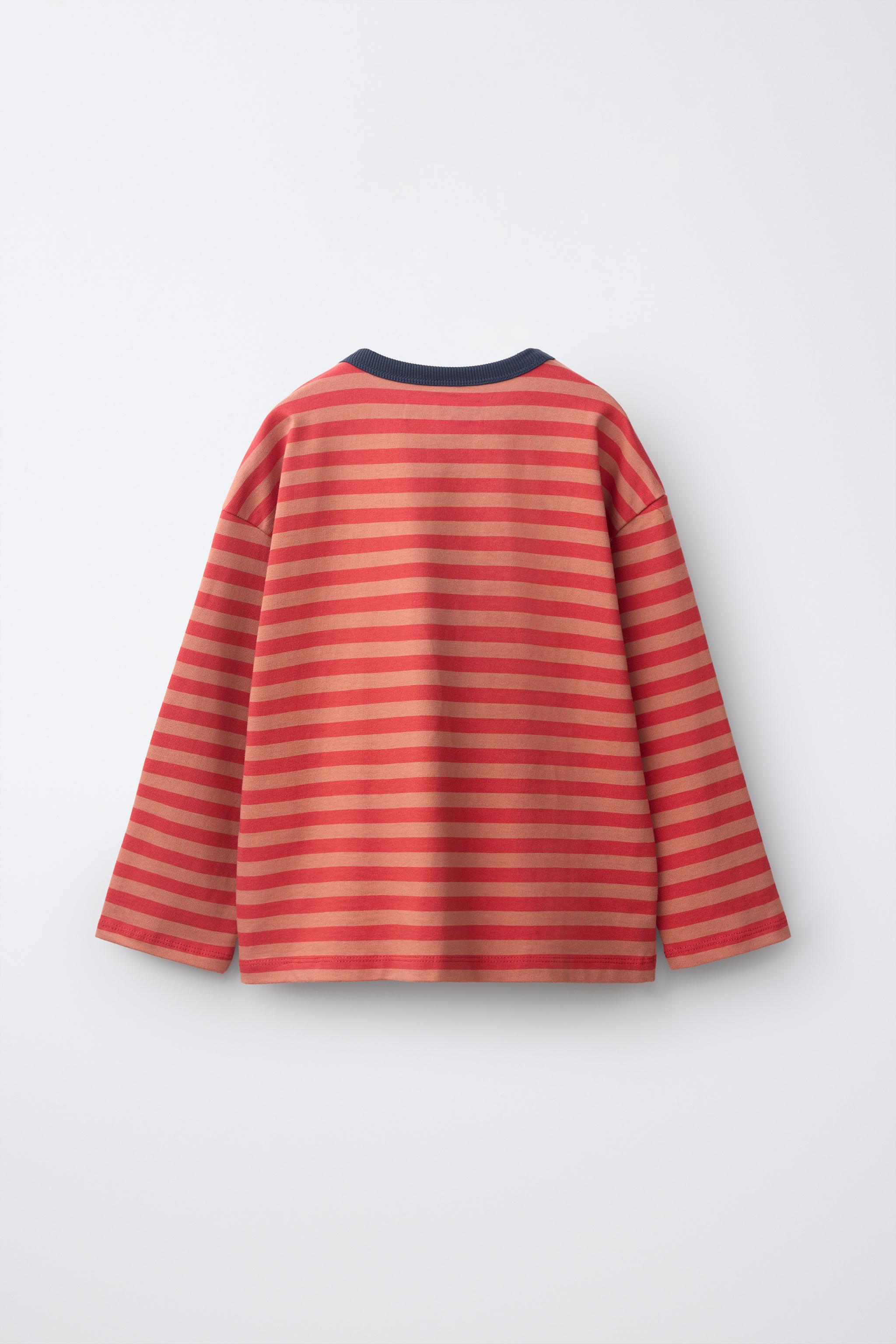 STRIPED PRINT T-SHIRT