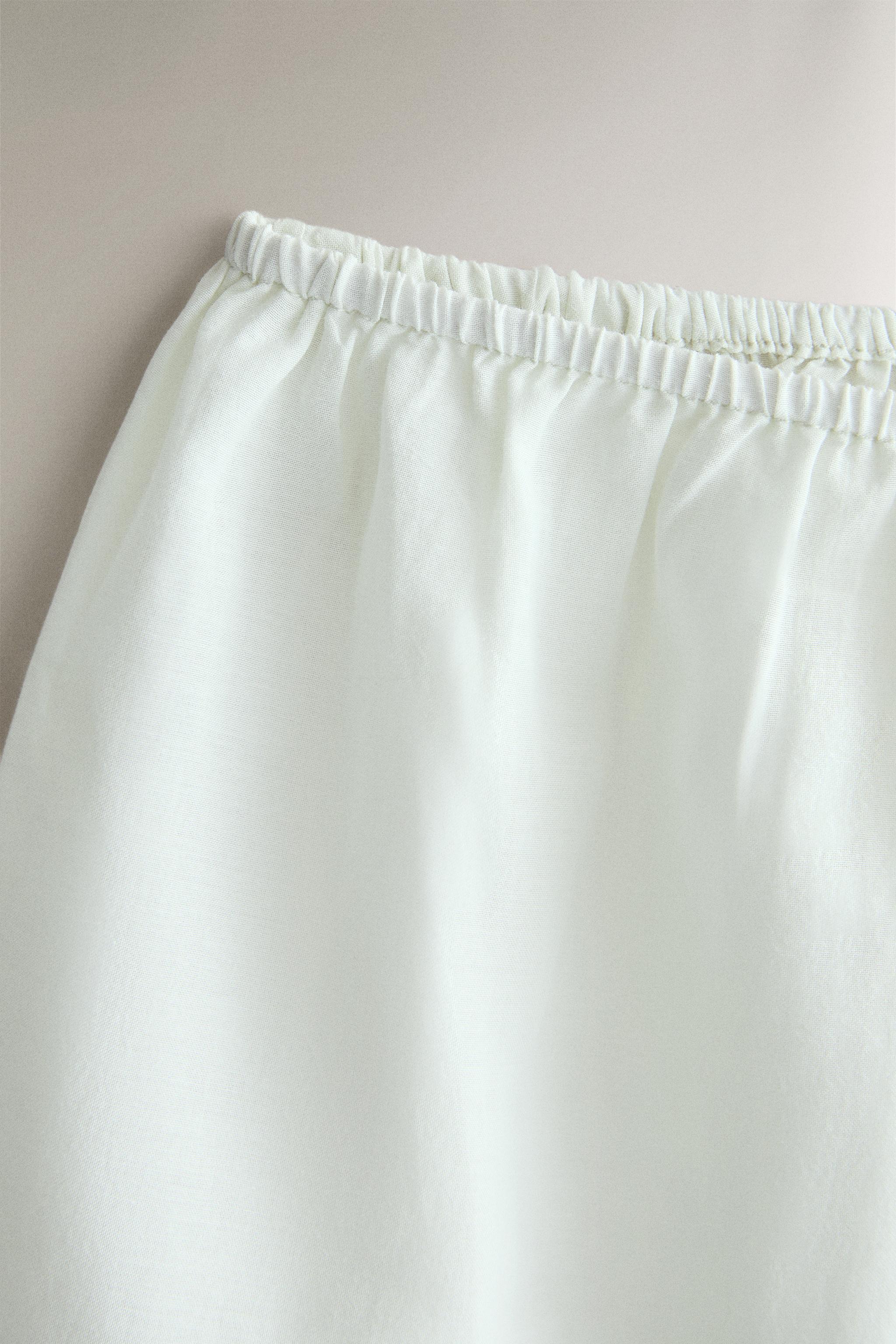 COTTON LACE SHORTS — Light blue