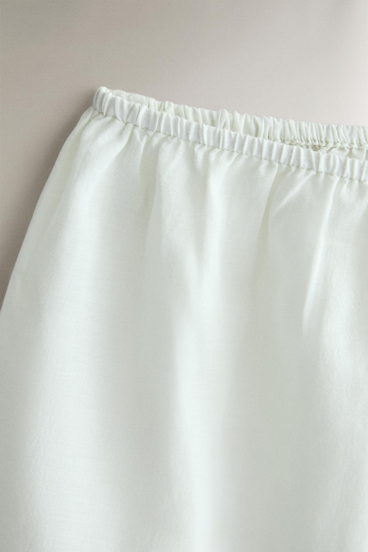 COTTON LACE SHORTS — Light blue