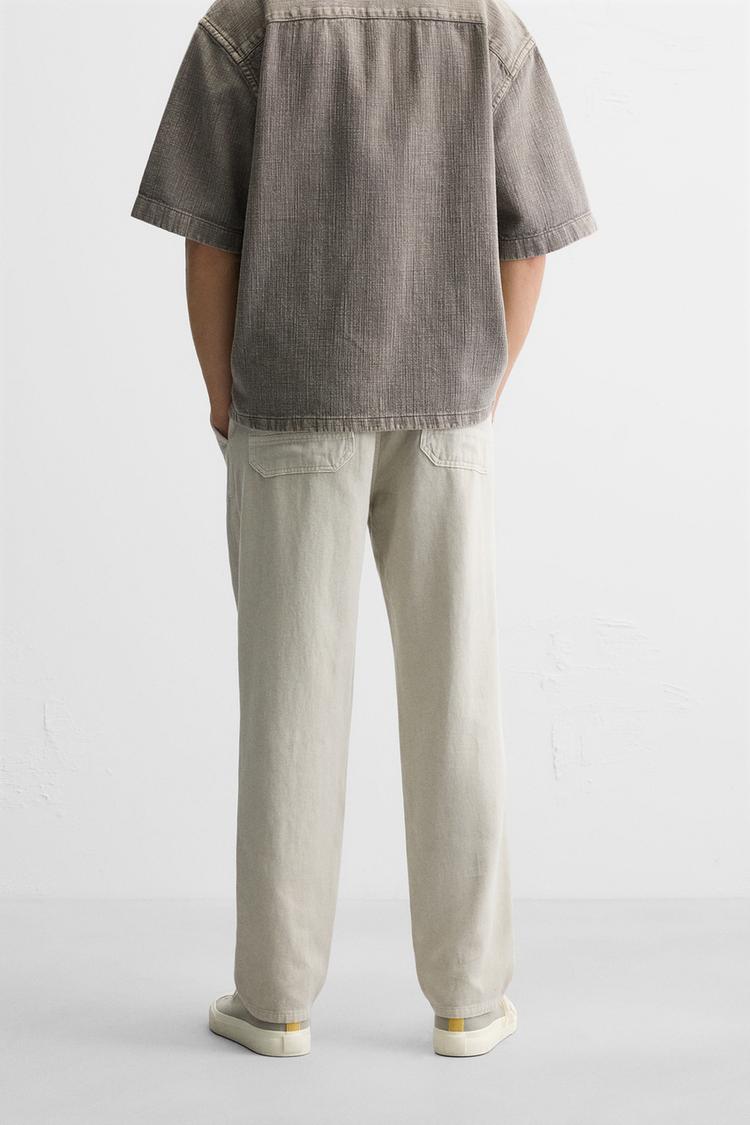 COTTON - LINEN TROUSERS
