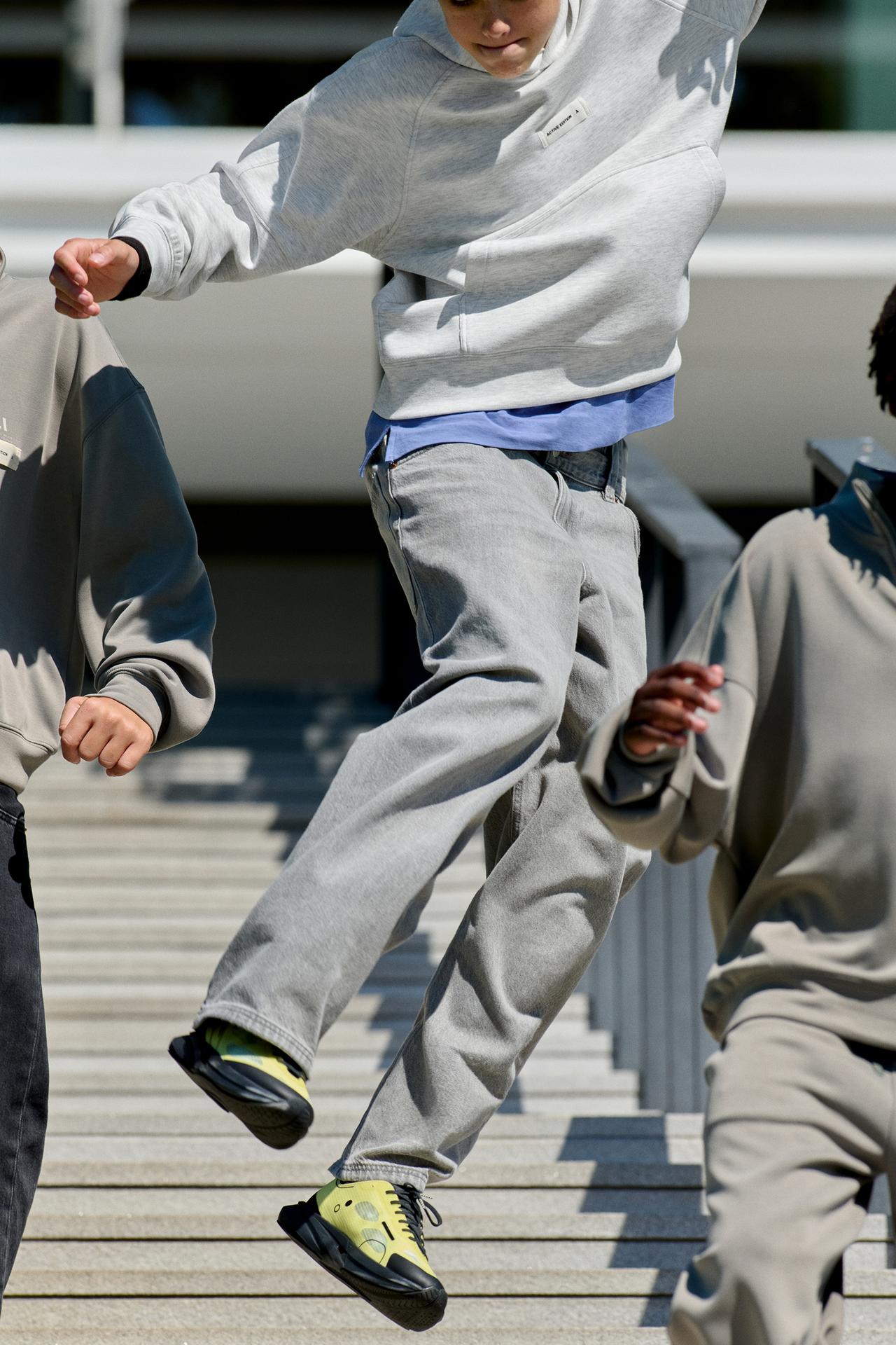 SPORTY HOODIE — Gray marl