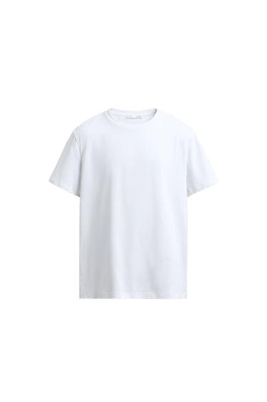 SLIM FIT T-SHIRT - White by Zara