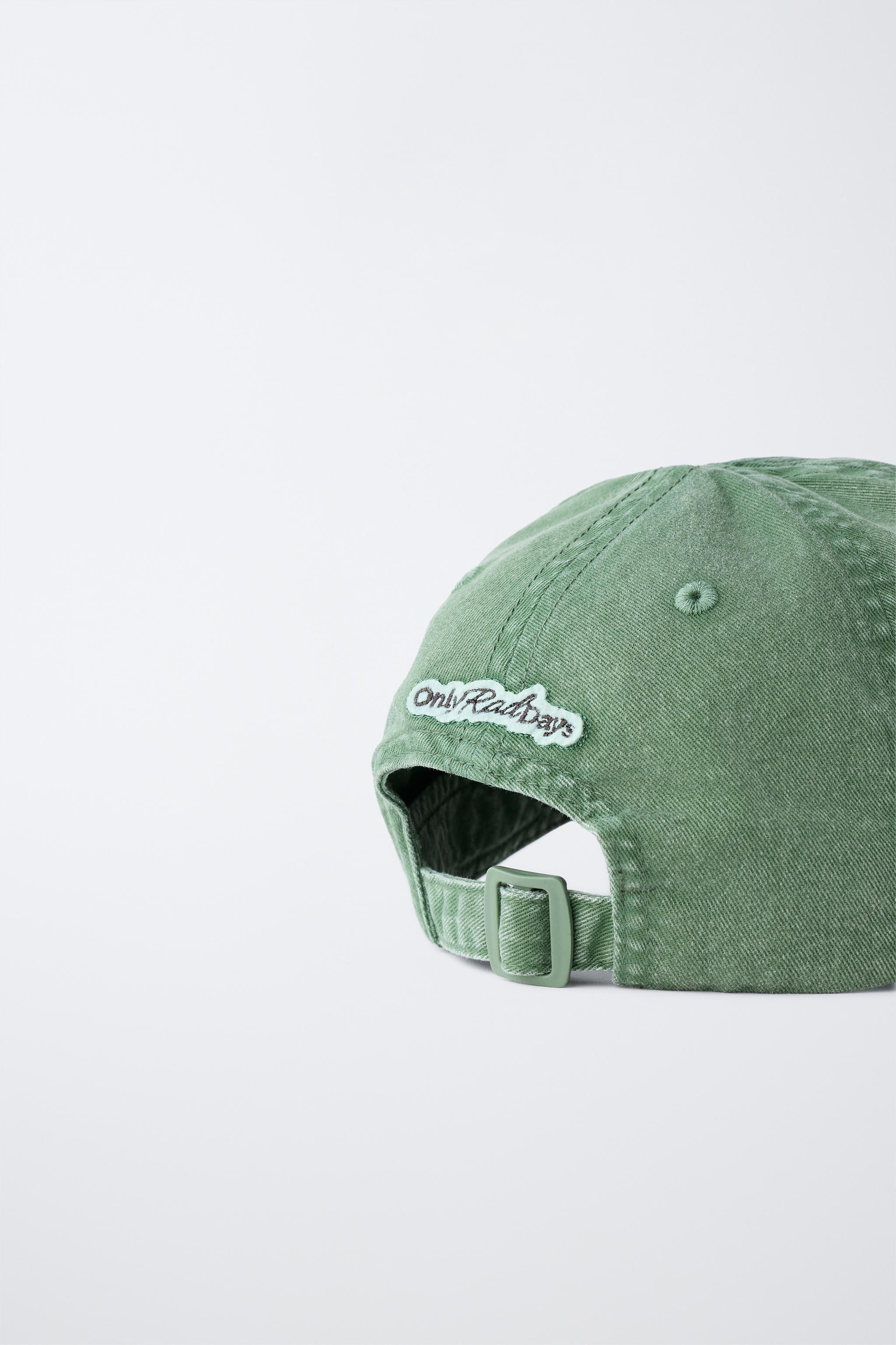 EMBROIDERED LOGO CAP - Dark green | ZARA Turkey