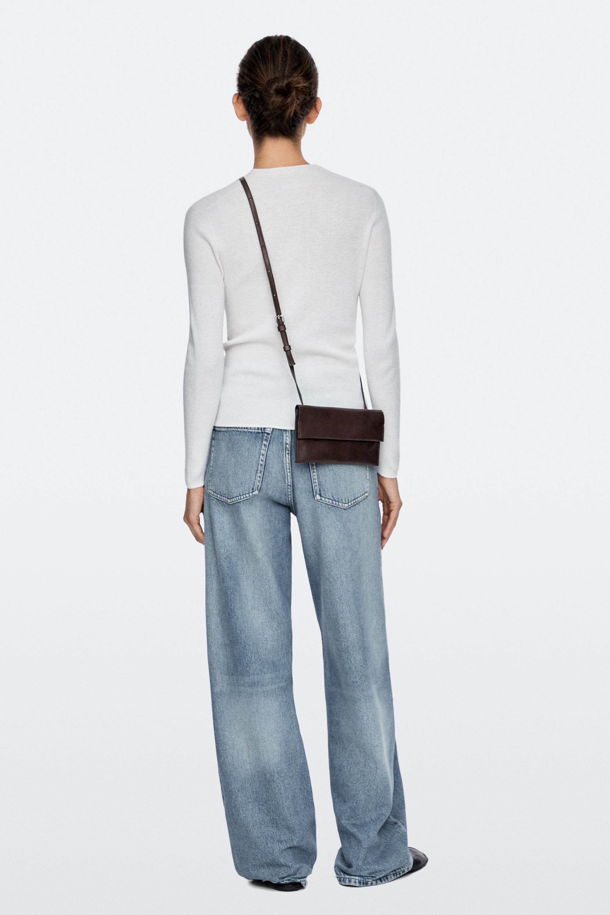 Nappa leather crossbody bag