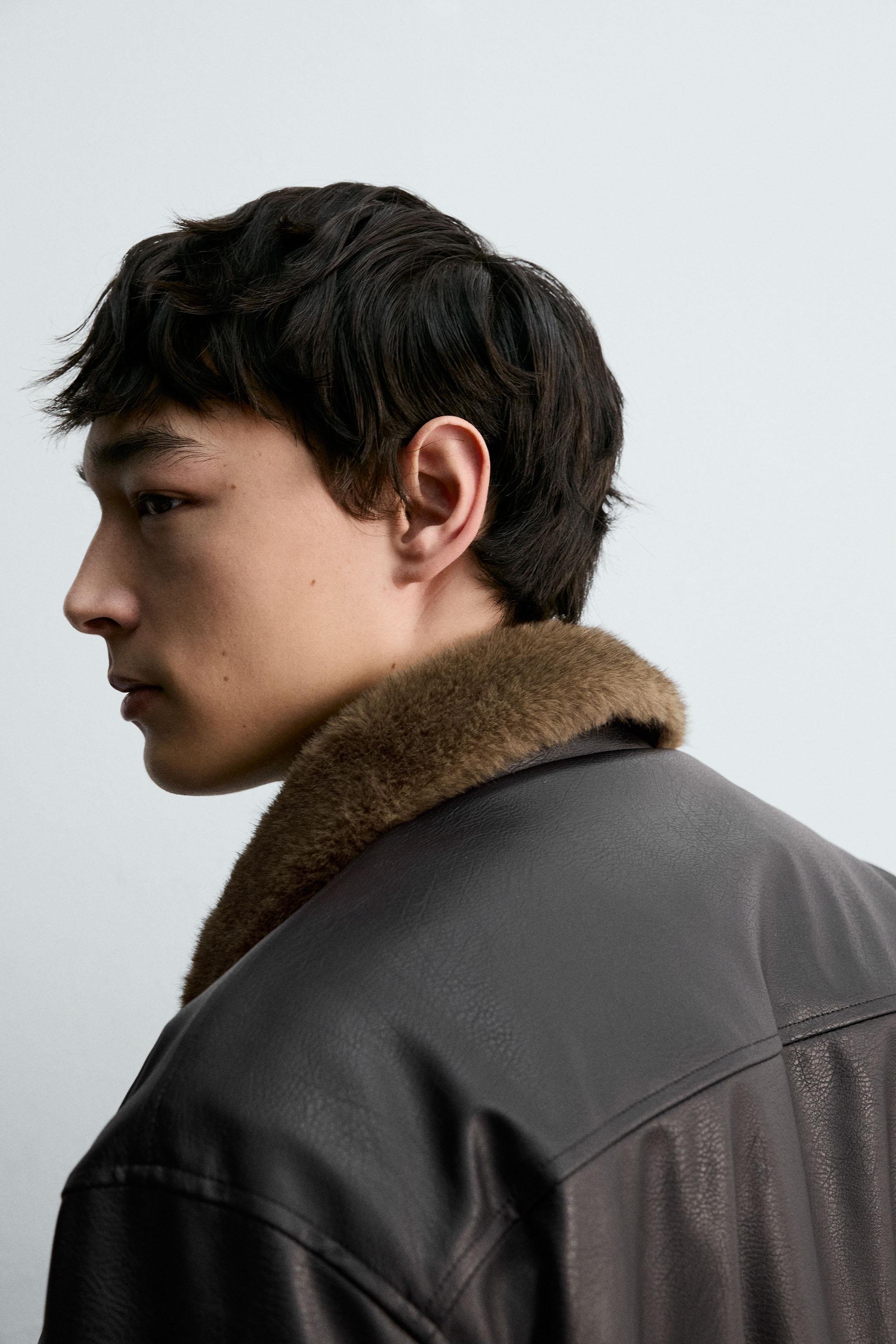 リバーシブル フェイクレザージャケット - ブラック | ZARA Japan / 日本