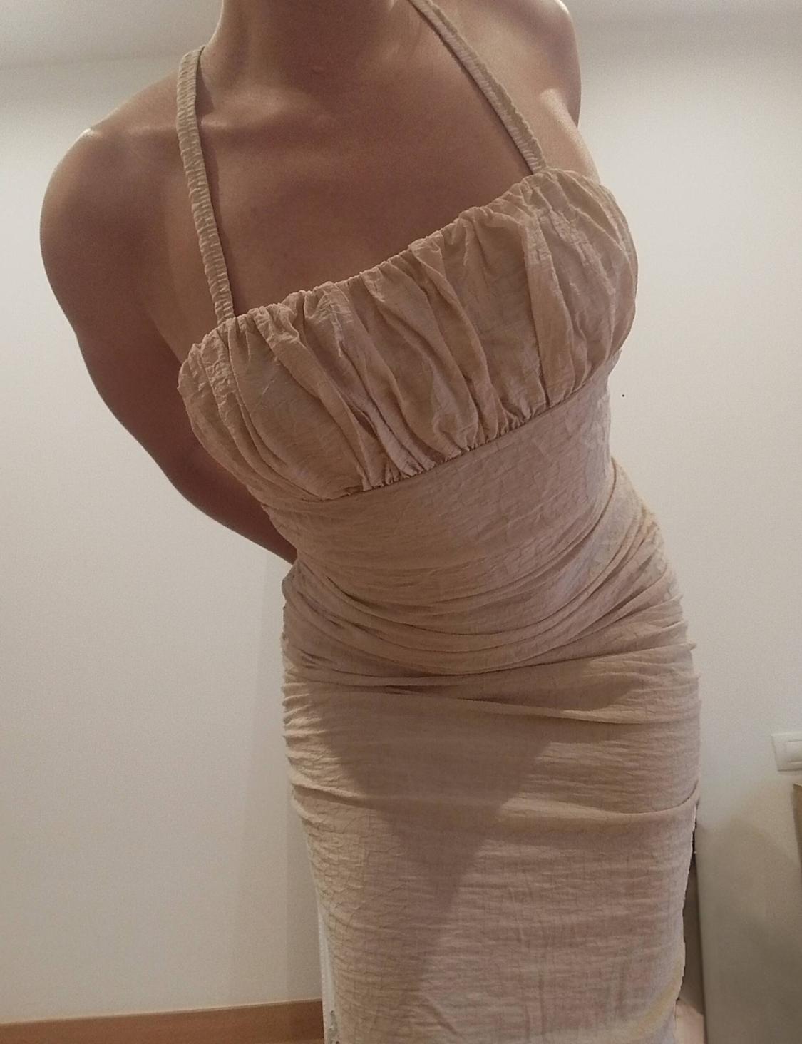 MIDI DRESS WITH DRAPED DETAIL - Image 5
