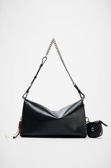 Zara MULTICHARM BAG - Black