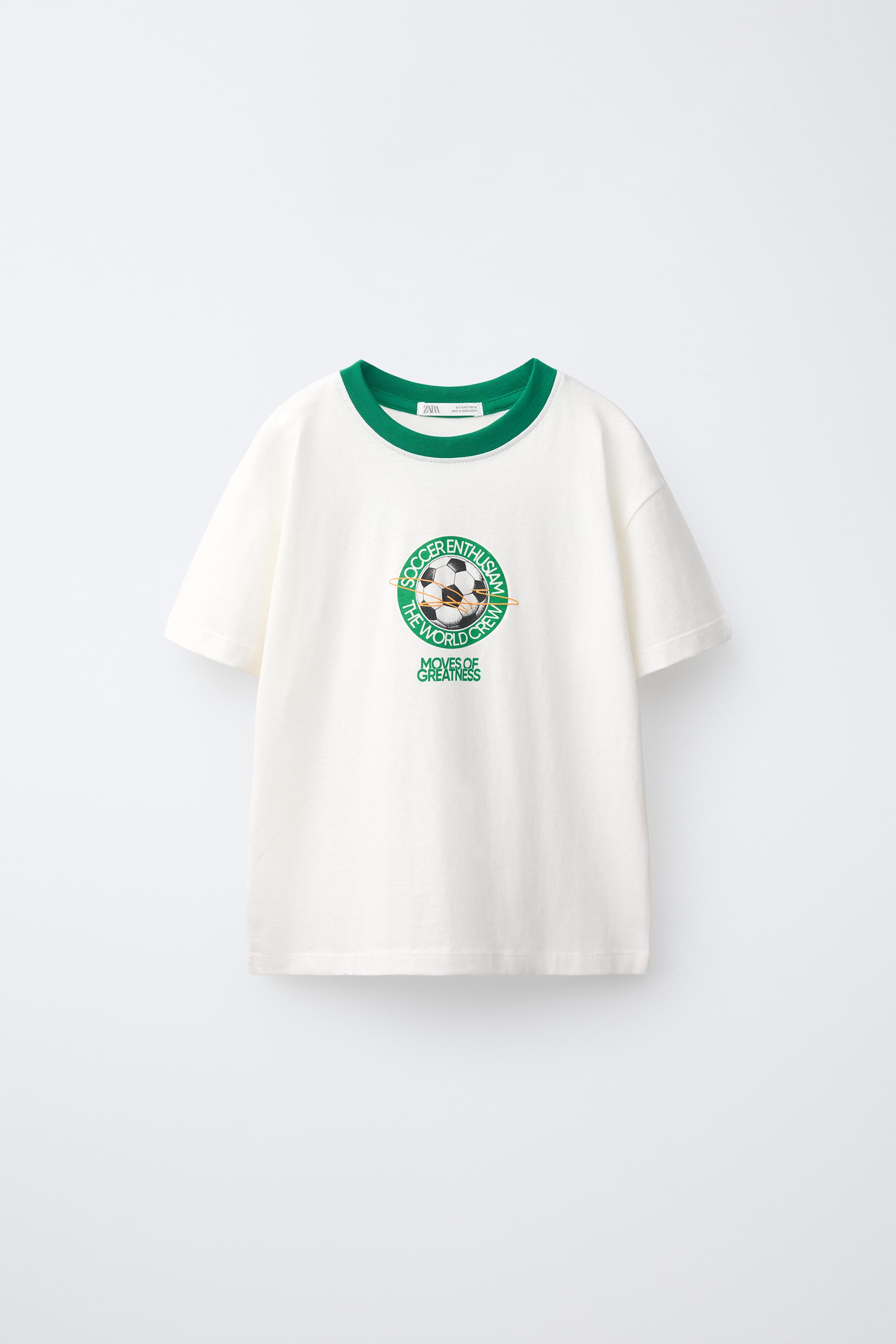 6-14 YEARS / FOOTBALL PRINT PYJAMAS — Green
