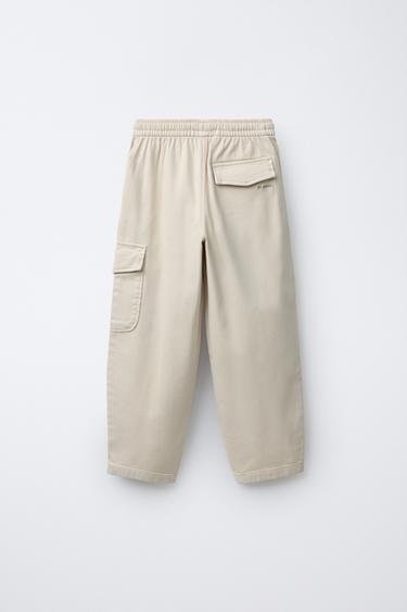 PANTALON CARGO - Crème de Zara - Image 1