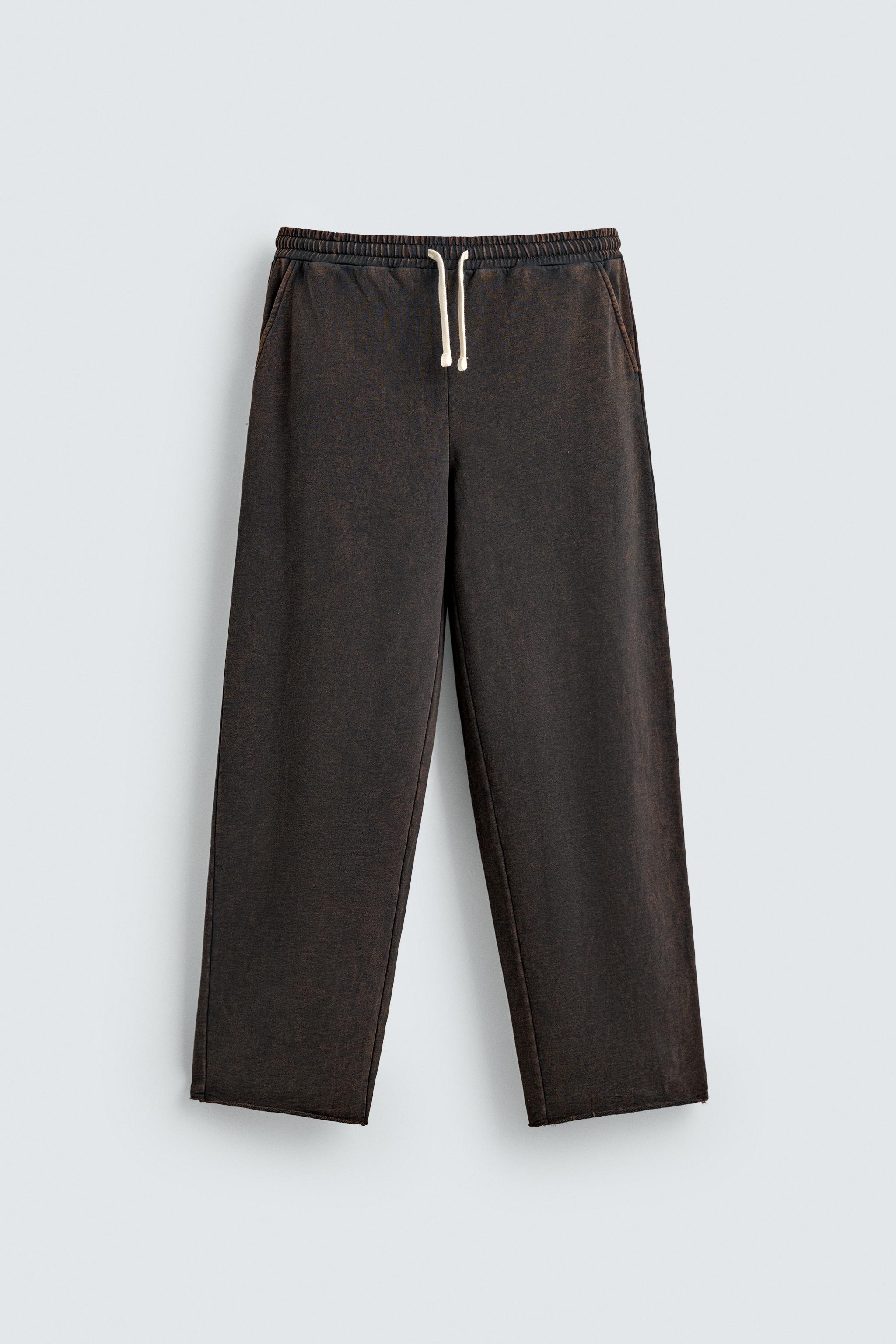 PANTALON JOGGING COUPE DROITE DÉLAVÉ