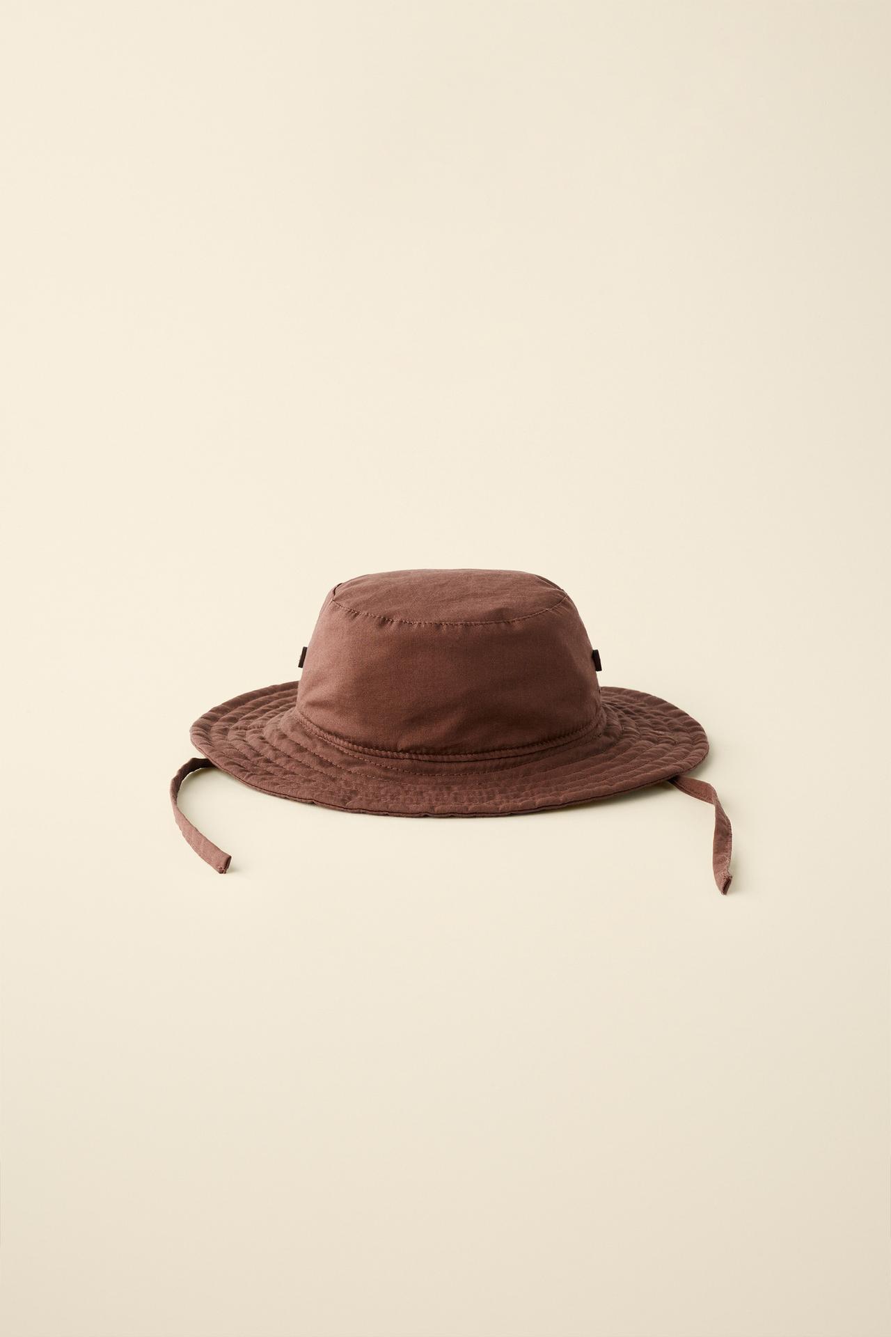 CREATED BY CARAMEL LONDON X ZARA BUCKET HAT — Brown