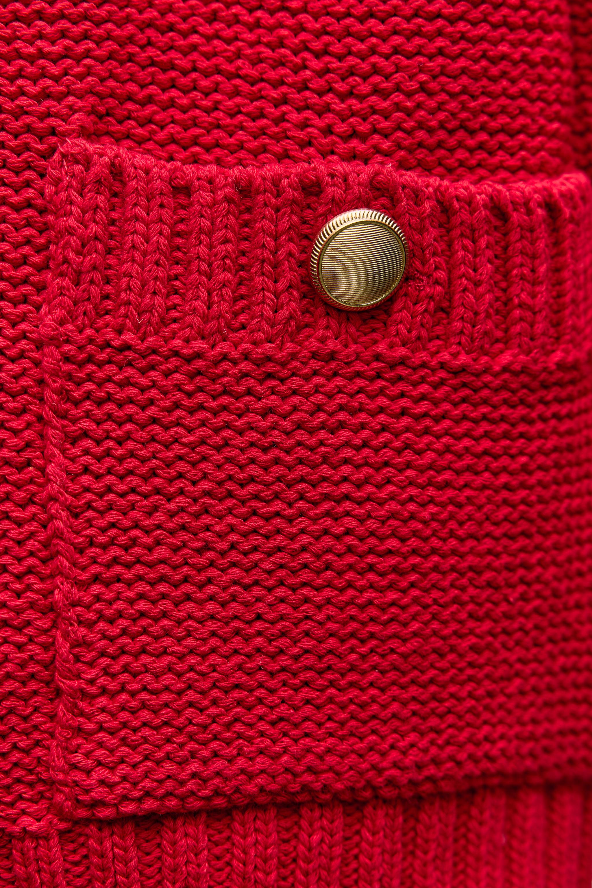 SMOOTH KNIT CARDIGAN Red ZARA United States