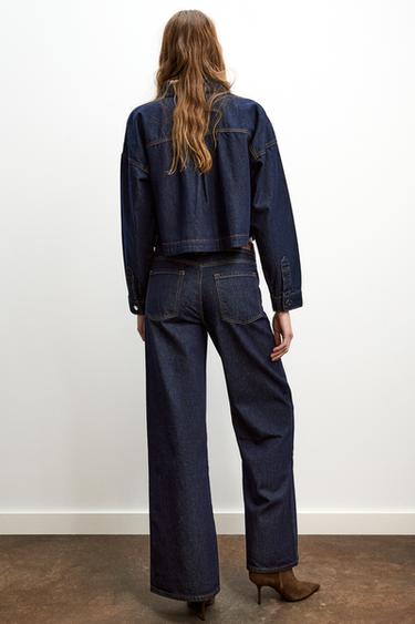 JEANS Z1975 WIDE LEG TIRO MEDIO CADENAS - Azul de Zara