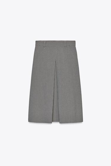 PLEATED MIDI SKIRT - camel by Zara