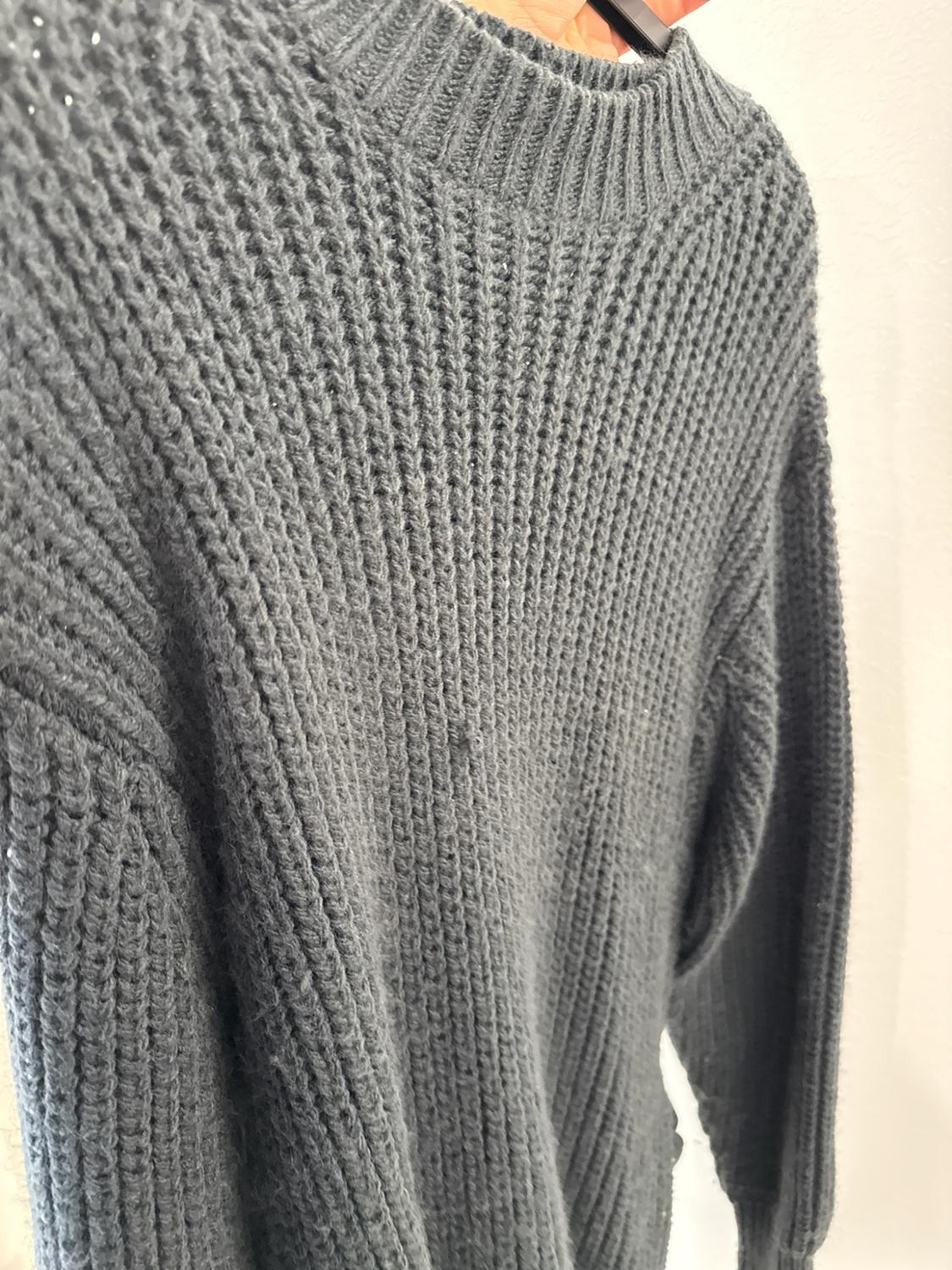 KNIT SWEATER WITH BELT - Image 3