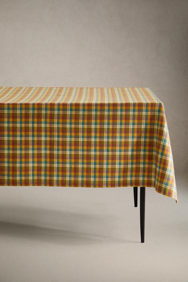 DYED THREAD TABLECLOTH - Blue by Zara - Image 0