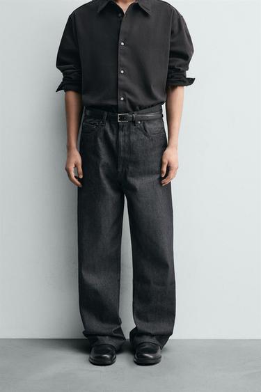 LOOSE FLARE FIT JEANS - Indigo by Zara