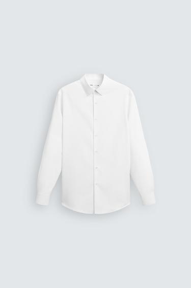 Zara STRETCH SHIRT - White
