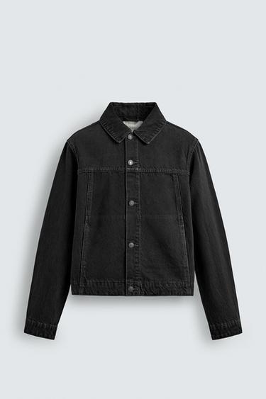 VESTE EN JEAN BASIQUE - Charbon de Zara