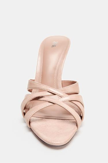 SANDALES À TALONS CROISÉS - Beige de Zara - Image 5