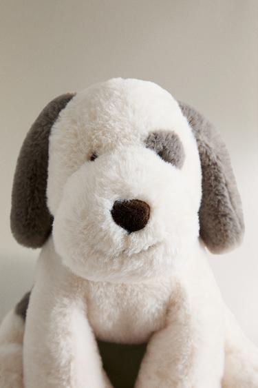 SMALL KIDS' DOG PLUSH TOY — Ecru 2
