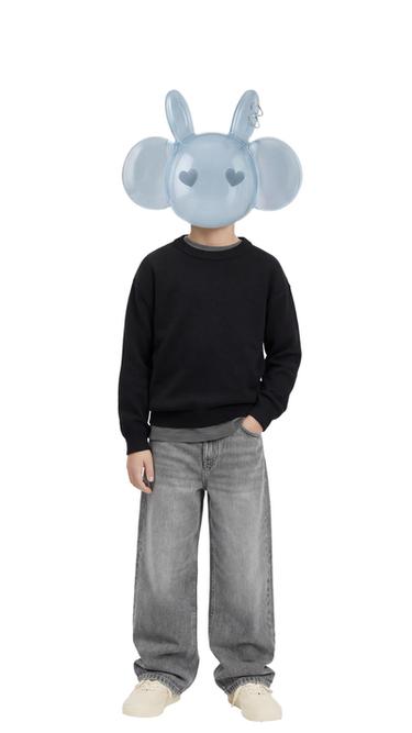 ג'ינס RELAXED BAGGY - אפור של Zara