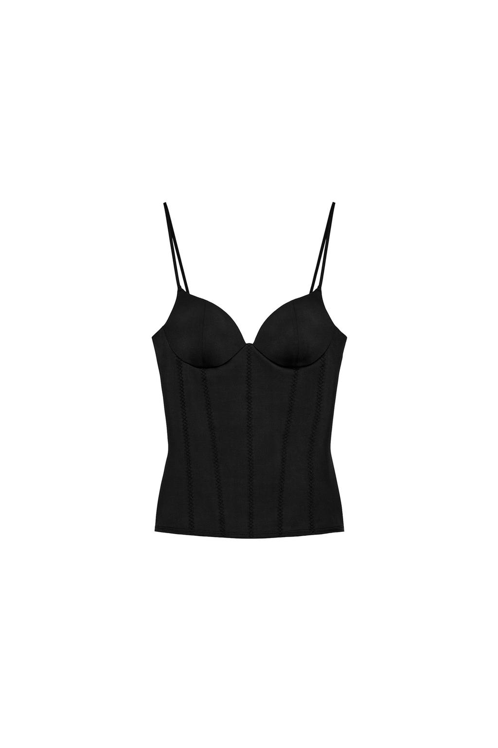 POLYAMIDE BLEND LACE TOP - image 3