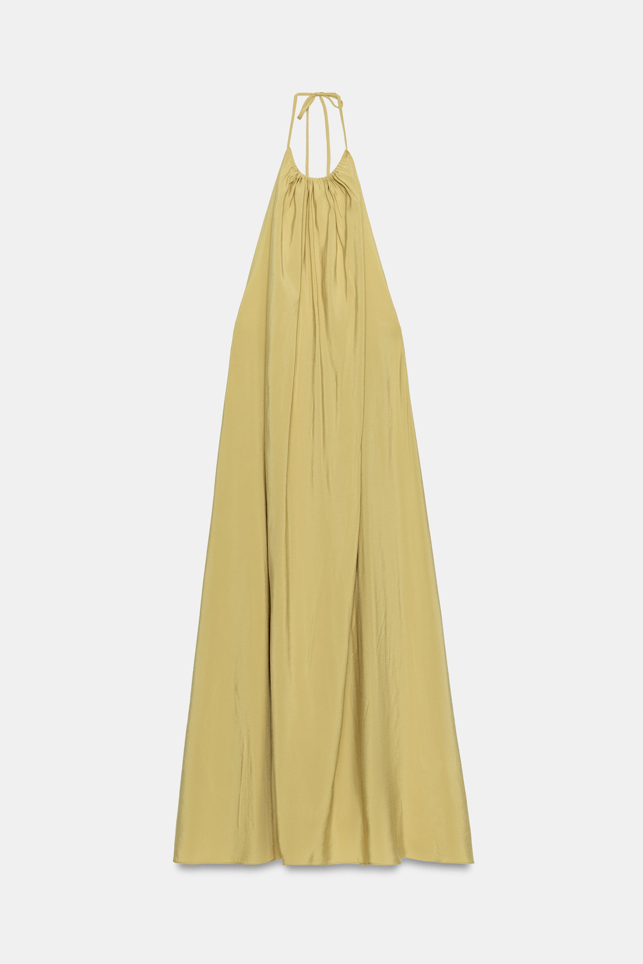 black halter summer dress The Linen Halter-Neck Dress main image 0