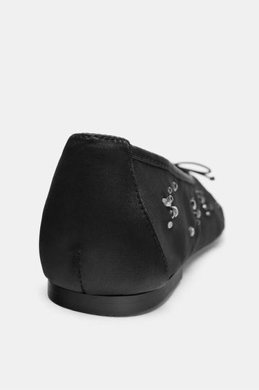 BAILARINA MESH BRILLO - Negro de Zara
