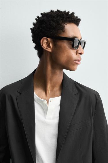 POPLIN SUIT BLAZER - Charcoal by Zara
